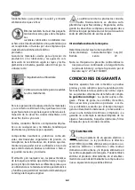 Preview for 62 page of Lavorwash GV Vesuvio 10 User Instructions