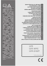 Preview for 1 page of Lavorwash LVR Series Manual