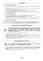 Preview for 62 page of Lavorwash SW 2600 BT Instructions And Operating Manual