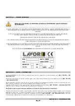 Предварительный просмотр 15 страницы Lavorwash SWL 700 ET Instructions And Operating Manual