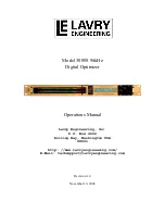 Lavry 3000S Operation Manual preview