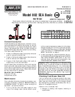 Lawler 802 SEA Basic Installation & Maintenance Manual предпросмотр