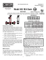 Lawler 803 SEA Basic Installation & Maintenance Manual предпросмотр