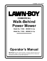 Preview for 1 page of Lawn-Boy 11002 Operator'S Manual