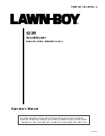 Предварительный просмотр 1 страницы Lawn-Boy 522R Operator'S Manual