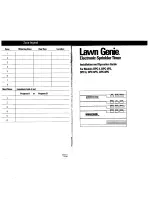 Lawn Genie DPC 4 Installation And Operation Manual preview