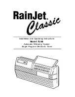 Lawn Genie RAINJET CLASSIC RJ46 Installation And Operating Instructions предпросмотр