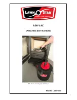 LAWN STAR LSAV 1000 Operating Instructions Manual preview