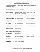 Preview for 12 page of LAWN STAR LSB 3320 Operating Instructions Manual