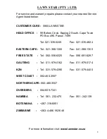 Предварительный просмотр 8 страницы LAWN STAR LSBV 2800 Operating Instructions Manual