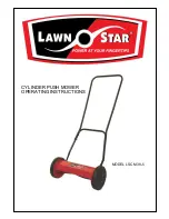 Предварительный просмотр 1 страницы LAWN STAR LSCM 38-5 Operating Instructions Manual