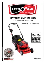 Предварительный просмотр 1 страницы LAWN STAR LSM 3648 MA Operating Instructions Manual