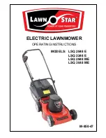 LAWN STAR LSQ 2048 E Operating Instructions Manual preview