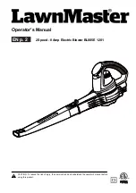 Preview for 1 page of LawnMaster BL805E 1201 Operator'S Manual