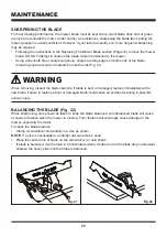 Предварительный просмотр 29 страницы LawnMaster CLMF4819A Operator'S Manual