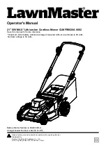 Preview for 1 page of LawnMaster CLMFR6020A 0802 Operator'S Manual