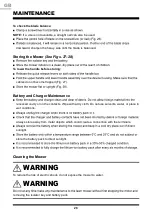 Preview for 28 page of LawnMaster CLMFR6046A Instruction Manual