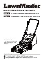 Preview for 1 page of LawnMaster CLMFT6018A Operator'S Manual