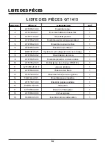 Preview for 39 page of LawnMaster GT1415 Operator'S Manual