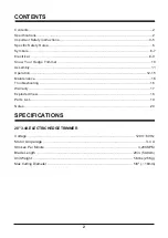 Preview for 2 page of LawnMaster HT2001 Operator'S Manual