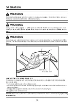 Предварительный просмотр 12 страницы LawnMaster HT2001 Operator'S Manual