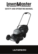 LawnMaster LALP46PB40VU Safety And Operating Manual предпросмотр