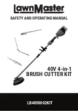 LawnMaster LB4050002KIT Safety And Operating Manual preview