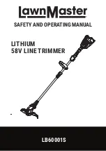 LawnMaster LB60001S Safety And Operating Manual preview