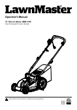 LawnMaster MEB1116K Operator'S Manual preview