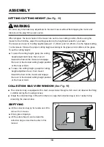 Preview for 16 page of LawnMaster MEC1218E Operator'S Manual