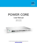 LAWO POWER CORE User Manual предпросмотр