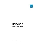 Предварительный просмотр 1 страницы LAWO RAVENNA Networking Manual