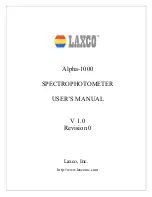 Предварительный просмотр 1 страницы Laxco, Inc. Alpha-1000 User Manual