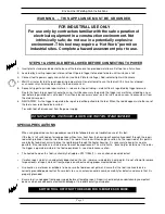 Preview for 2 page of Layfield Enviro Liner Operating Instructions Manual