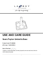 Preview for 1 page of LAZBOY 7 22938 07959 9 Use And Care Manual