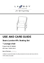 Preview for 1 page of LAZBOY 7 22938 11312 5 Use And Care Manual