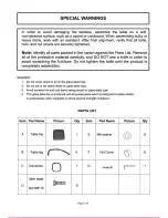 Предварительный просмотр 3 страницы LAZBOY 780-01291193-9 Owner'S Manual