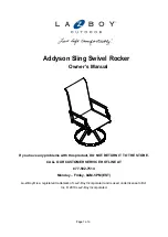 LAZBOY Addyson Sling Swivel Rocker Owner'S Manual preview