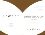 LAZBOY Bronze Luxury-Lift Series Operating Instructions Manual preview