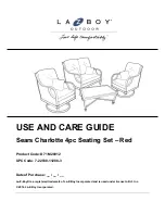 Preview for 1 page of LAZBOY D71 M20912 Use And Care Manual