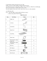 Preview for 3 page of LAZBOY D71 M80902 Owner'S Manual