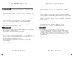 Preview for 3 page of LAZBOY Power Bundle Operating Instructions Manual