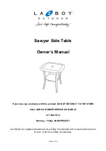 LAZBOY Sawyer Side Table Owner'S Manual preview