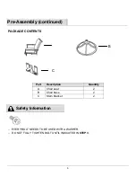 Preview for 6 page of LAZBOY Sears Bethany 7PC Dining Set Use And Care Manual