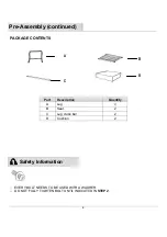 Preview for 6 page of LAZBOY Sears Landon D71 M20914 Use And Care Manual