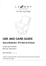 LAZBOY Sears Madeline 1Pk Use And Care Manual preview