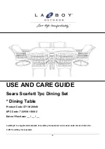 Preview for 11 page of LAZBOY Sears Scarlett D71 M 20946 Use And Care Manual