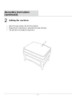 Preview for 8 page of LAZBOY Sears Scarlett Ottoman Use And Care Manual