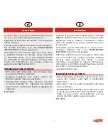 Предварительный просмотр 5 страницы LAZER Mambo Evo User Manual