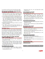 Предварительный просмотр 13 страницы LAZER Mambo Evo User Manual